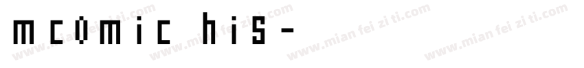 mcomic his字体转换